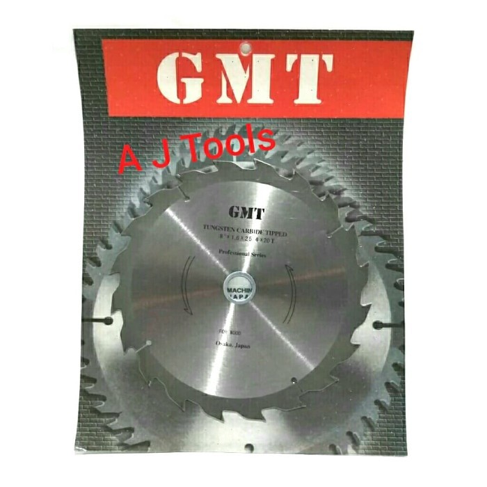 TERBARU ORIGINAL Circular Blade Thin / Mata Gergaji GMT 8" Inch x 20T Tipis