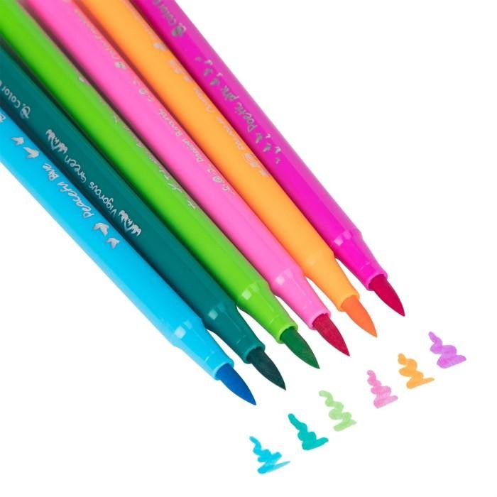 

Deli Ec10304 Felt Pen Soften Brush Tip 12 Colors