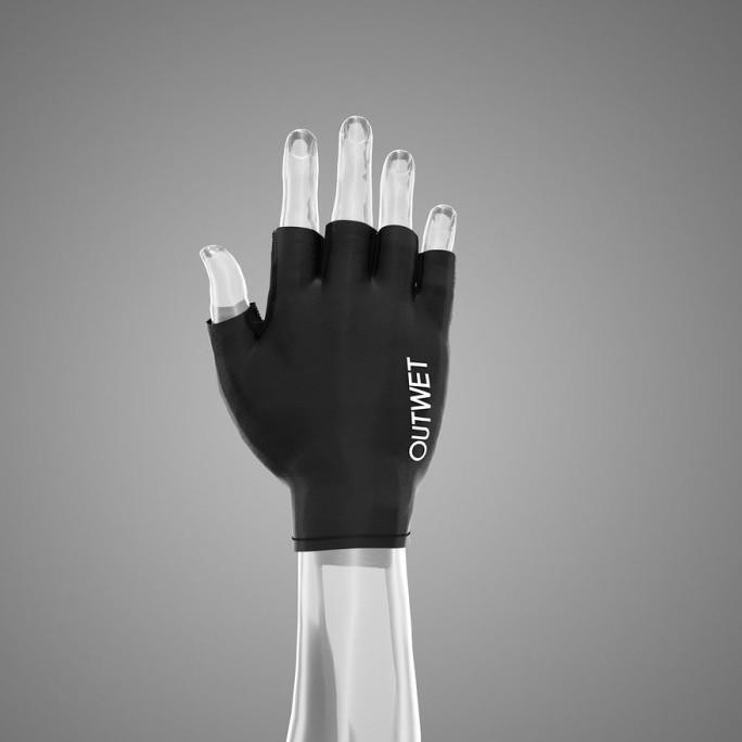Outwet Gloves Cycling - Black White Logo