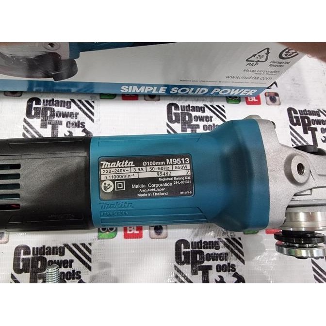 Mesin Gerinda Gurinda Tangan Angle Grinder Makita M9513B M 9513B Original Dan Terpercaya