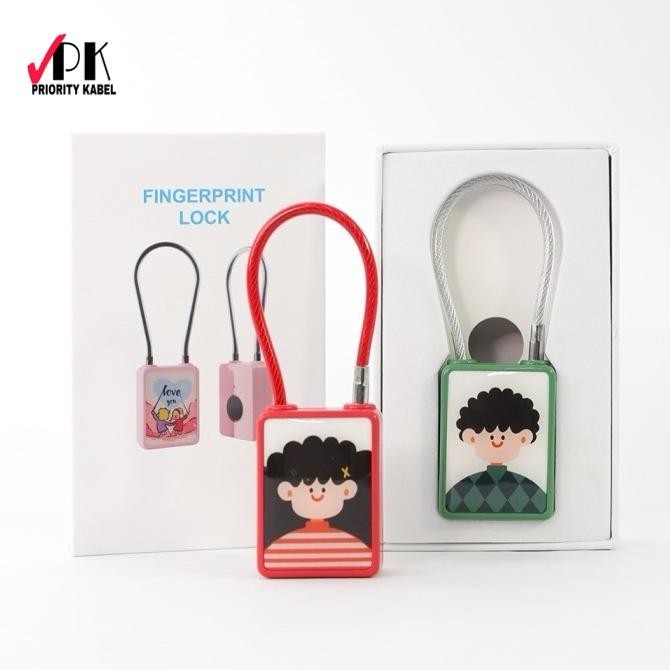 Exclusive Gembok Sidik Jari Pintar Serbaguna Lucu Smart Fingerprint Padlock Sg-100 Daily Use Keychai