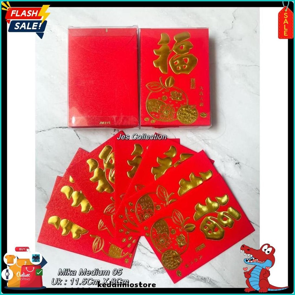 

Angpao Imlek Persegi Isi 18 Lembar Fung Pau Fuk Kemasan Kotak Mika Ukuran Medium Ready (Order Sebelum Ketinggalan)
