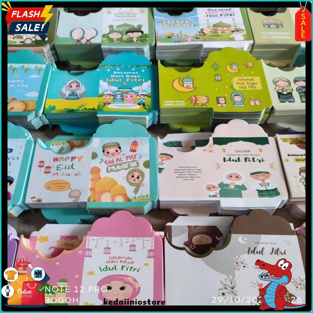 

[ 1000 Lembar ] Amplop Lebaran Tema Muslim Unik Uk Medium (Cod)