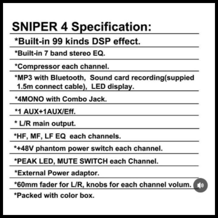 TERBARU MIXER AUDIO 4 CHANNEL ORIGINAL ZETAPRO SNIPER 4 MIX KARAOKE USB BLUETOOTH COMPRESSOR 