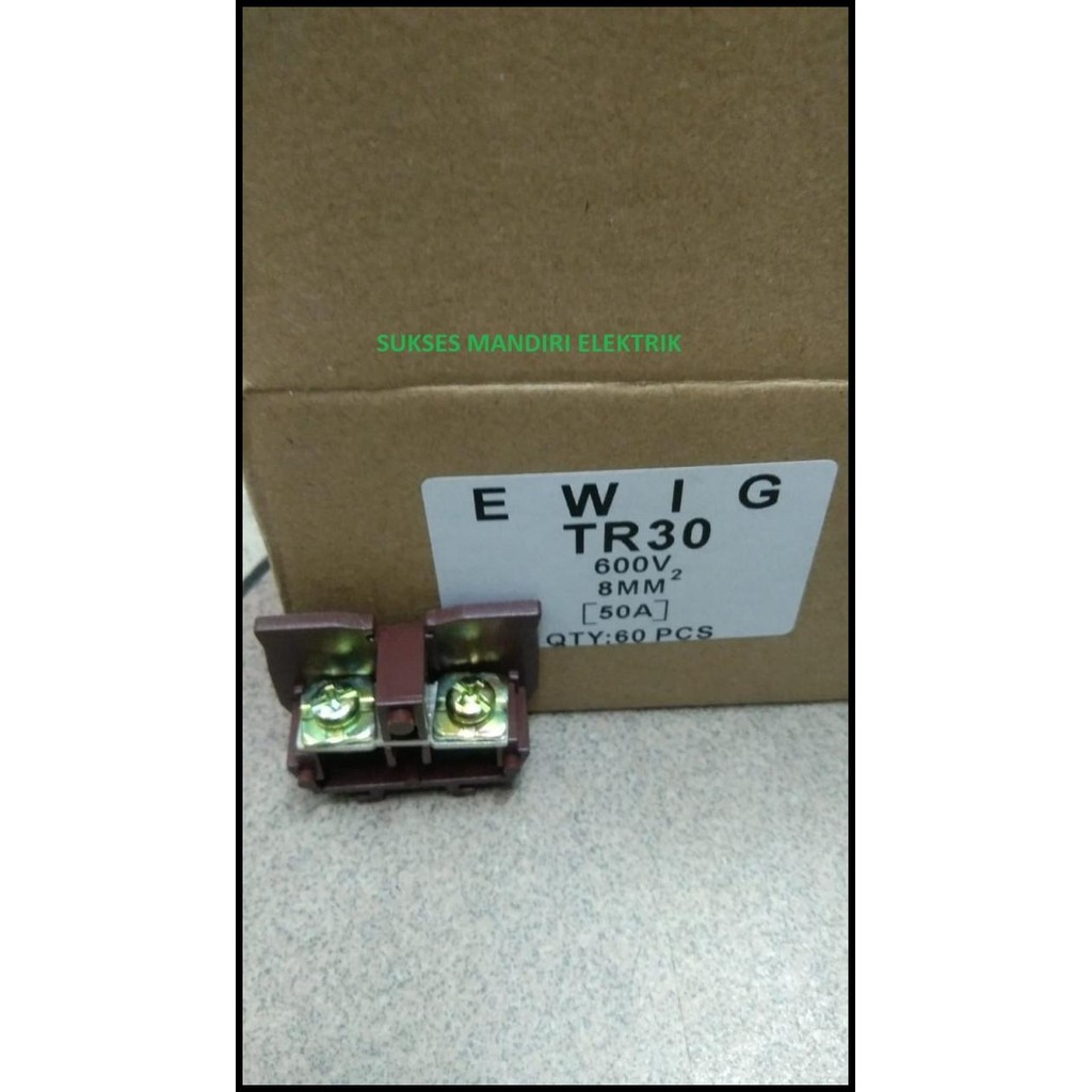 TERMURAH TERMINAL BLOCK TR 30A DIN RAIL / TR 30A MODEL KASUGA/ T BLOK TR30A/ TERMINAL BLOK MODEL KAS
