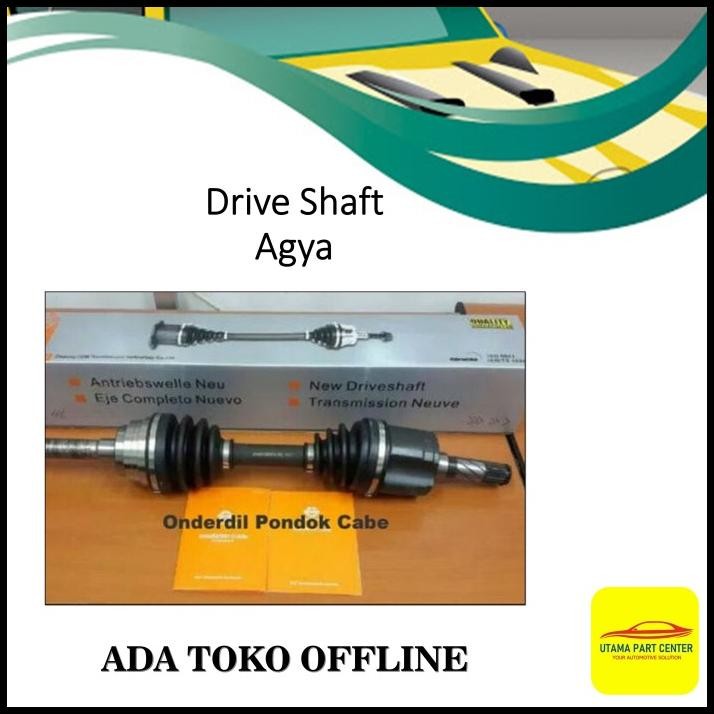 TERMURAH DRIVESHAFT DRIVE SHAFT AGYA CV JOINT AS RODA KOMPLIT AGYA