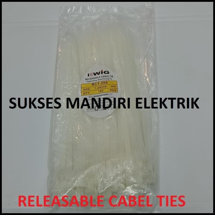 

HOT DEAL KABEL TIES RELEASEABLE 7.2X250MM (25CM)/ KABEL TIES BUKA 25 CM !!!!!
