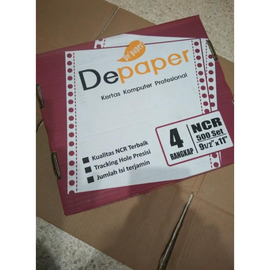 

TERMURAH - Kertas continuous Form Depaper 4ply 9.5 x 11 inchi