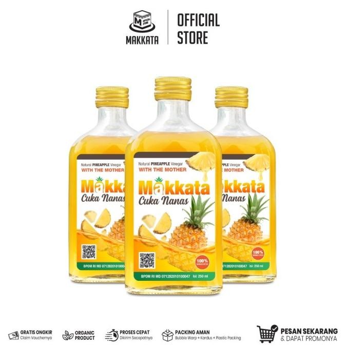 

Termurah MAKKATA Cuka Nanas Organic Pineapple Cider Vinegar With The Mother Bebas Gula Dan Bebas Tambahan Air Original