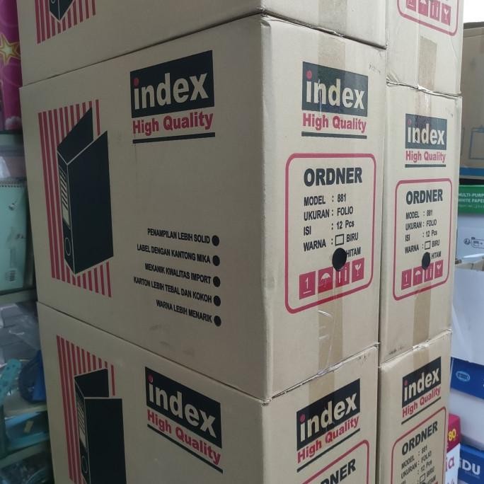 

BEBAS ONGKIR - Index ordner folio 881 hitam 1 DUS (12 PCS)