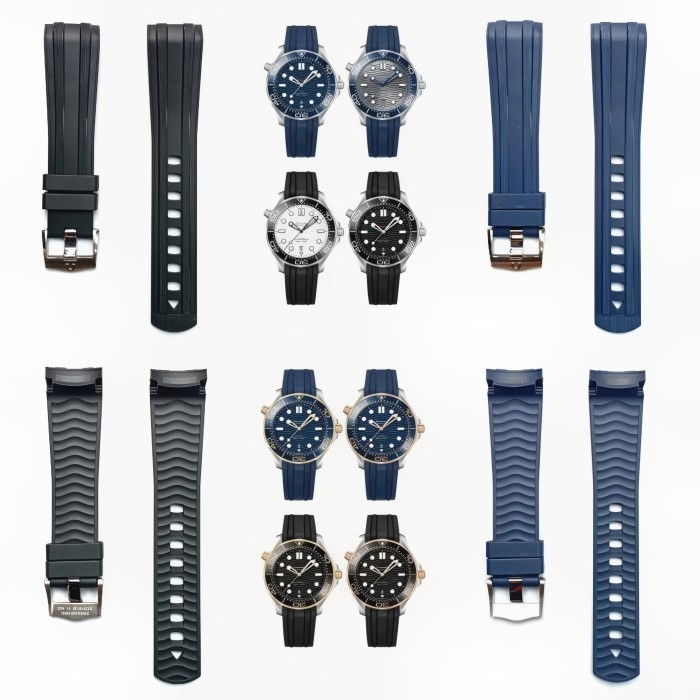 Diskon Tali Jam Tangan 22 Mm Strap Rubber Omega Seamaster Speedmaster 8044.22