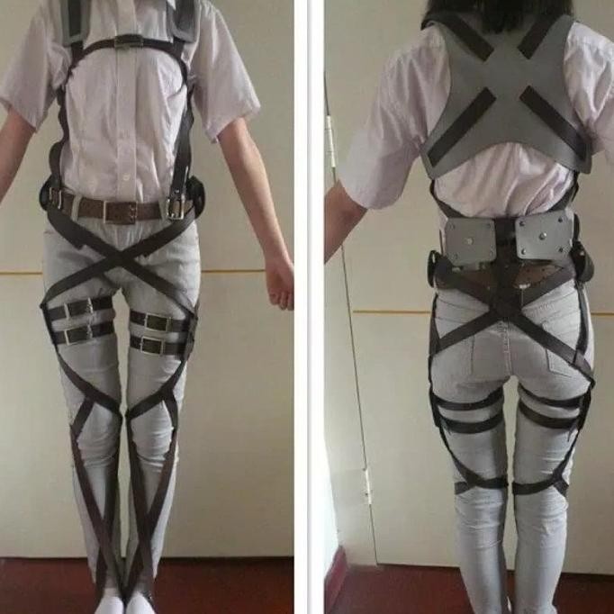 KOSTUM PRIA fullset shingeli no kyojin attack on titan cosplay anime