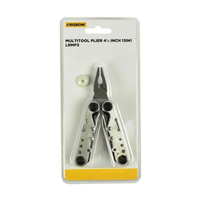 Tang Serbaguna Multitool Plier Krisbow 13 In 1 Lrmp3 - Silver Original Dan Terpercaya