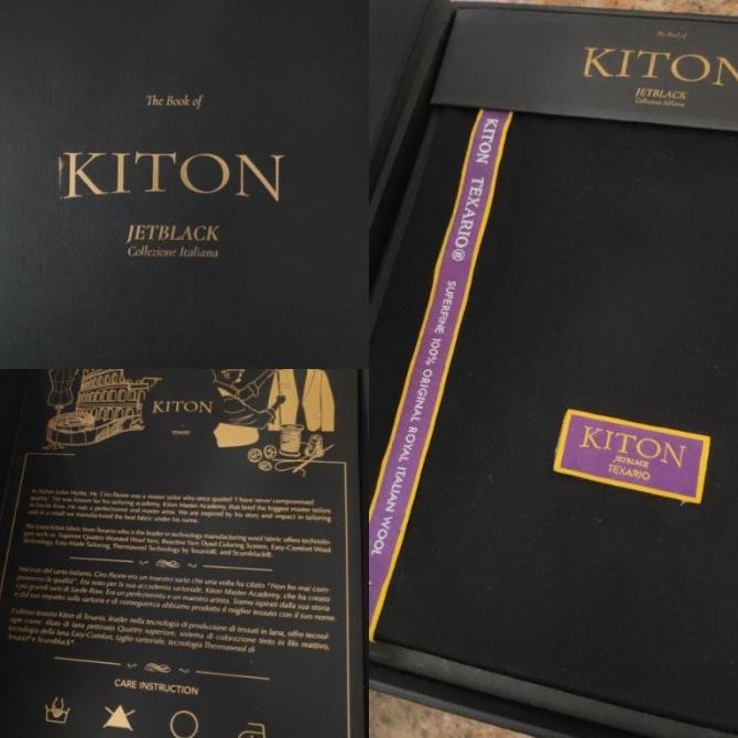 Ready...Ready...Ready...] Kain Woll Jet Black KITON Jas Celana Italy