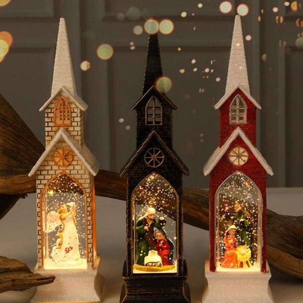 Pajangan Natal Lentera Led Nowglobe Ota Alju Ado Gereja Atedral