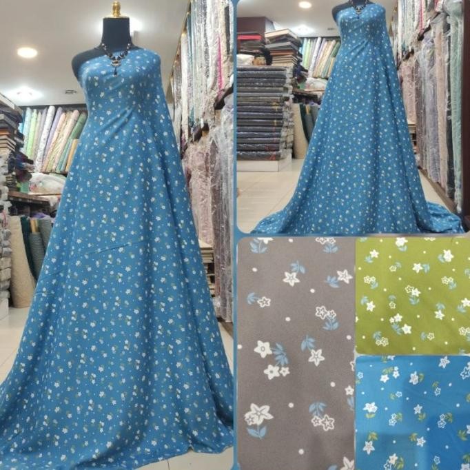 favorit] Kain Shakila Motif Bunga Cantik 001 B