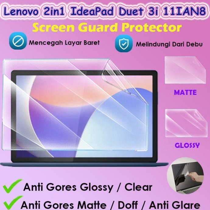 Lenovo 2in1 IdeaPad Duet 3i 11IAN8 Screen Protector Laptop Antigores