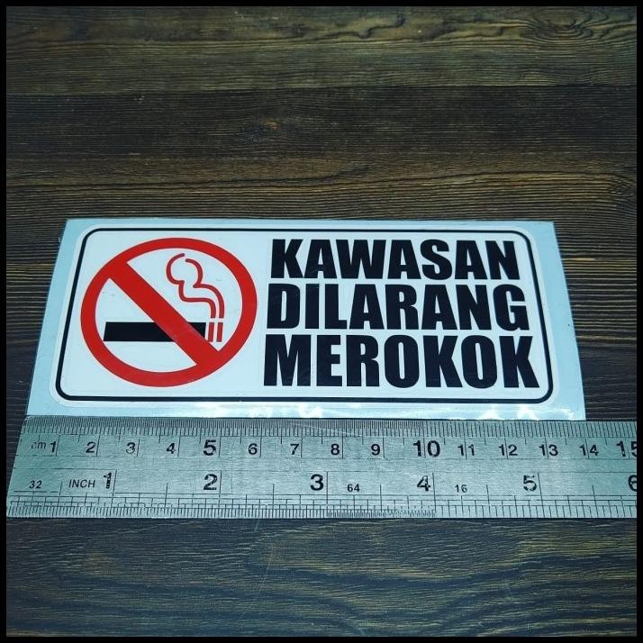 

DISKON CUTTING STICKER KAWASAN DILARANG MEROKOK 13CM BAHAN ORACAL !