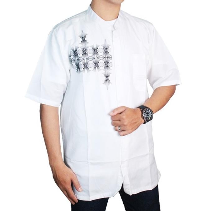 Promo Baju Koko Keren Katun Hijau Lumut KKS 08 COD