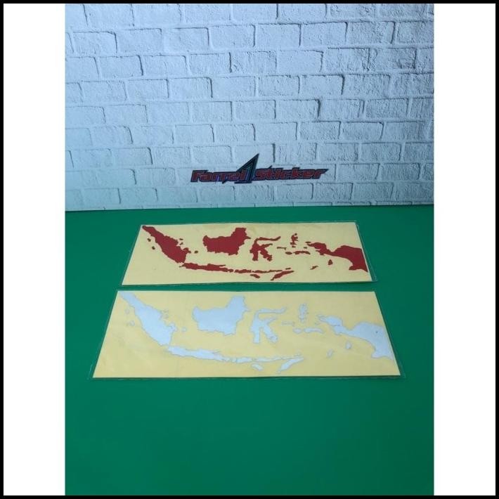 

TERMURAH STIKER PETA STICKER INDONESIA 15 X 5CM