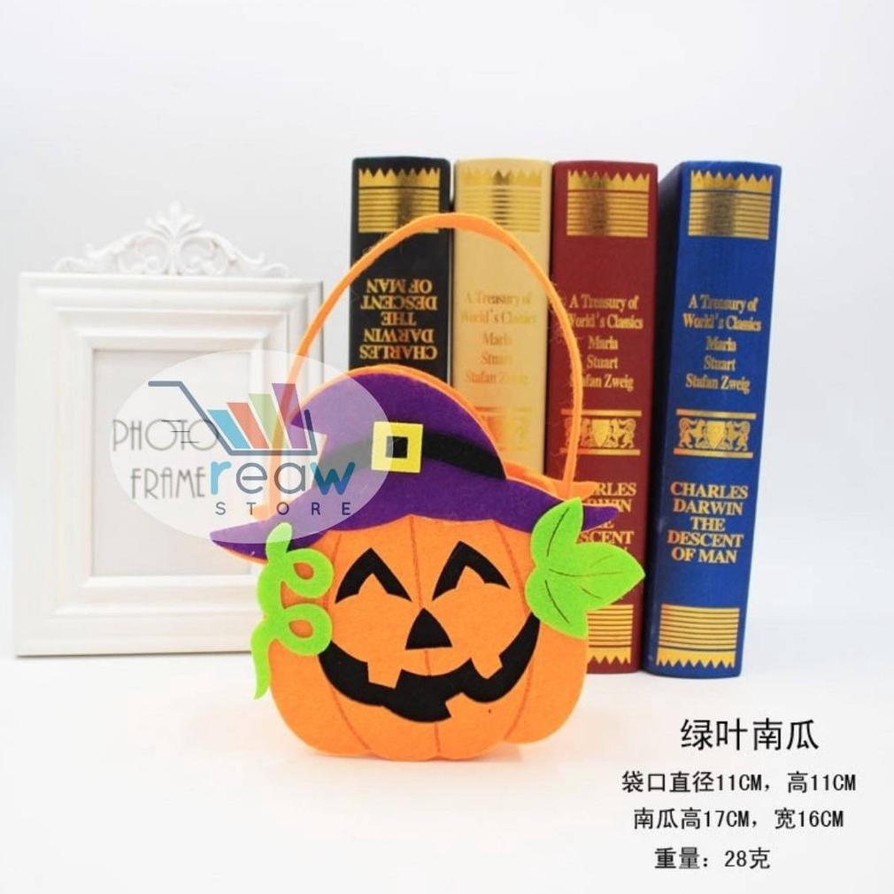 

olp Tas Labu Trick Or Treat Pumpkin Goodie Bag Lantern Halloween