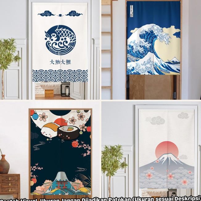 Ain Tirai Tu Door Curtain Jepang Motif Jepang