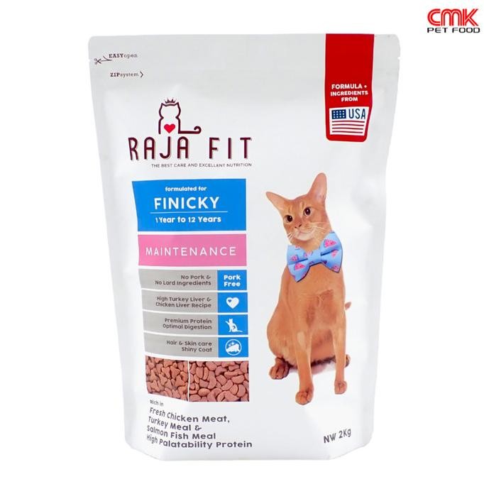 

MAKANAN KUCING RAJA FIT CAT FOOD FINICKY 2KG - UNTUK KUCING PEMILIH ORIGINAL