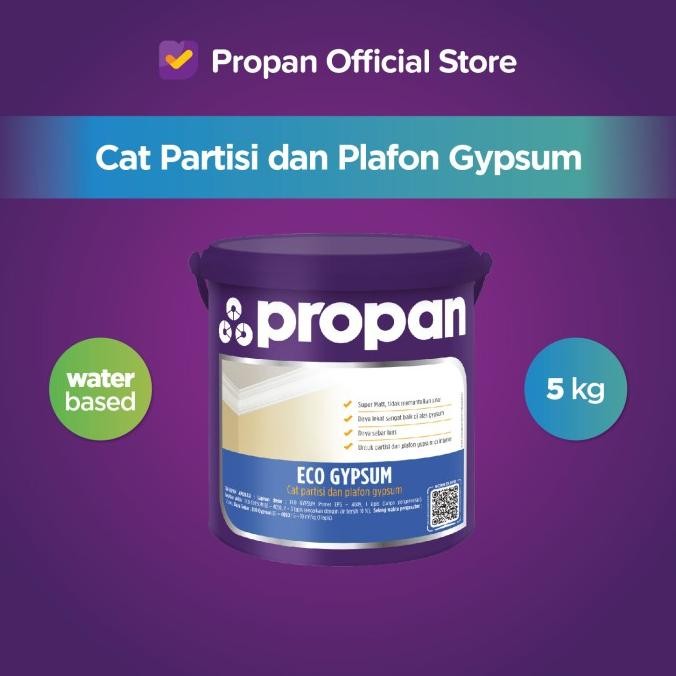 

CAT PLAFON CEILING GYPSUM PROPAN ECO GYPSUM WHITE 5KG ORIGINAL