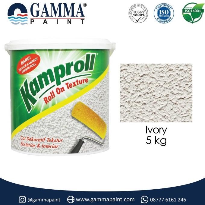

KAMPROLL IVORY 5KG - CAT TEKSTUR EKONOMIS DENGAN ROLL ORIGINAL