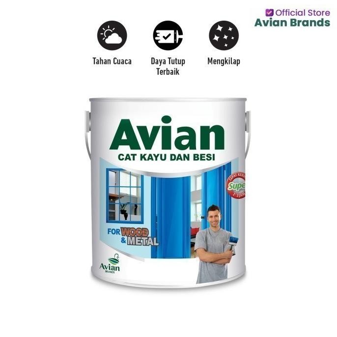 

AVIAN CAT KAYU DAN BESI (GLOSS) 0,9L ORIGINAL