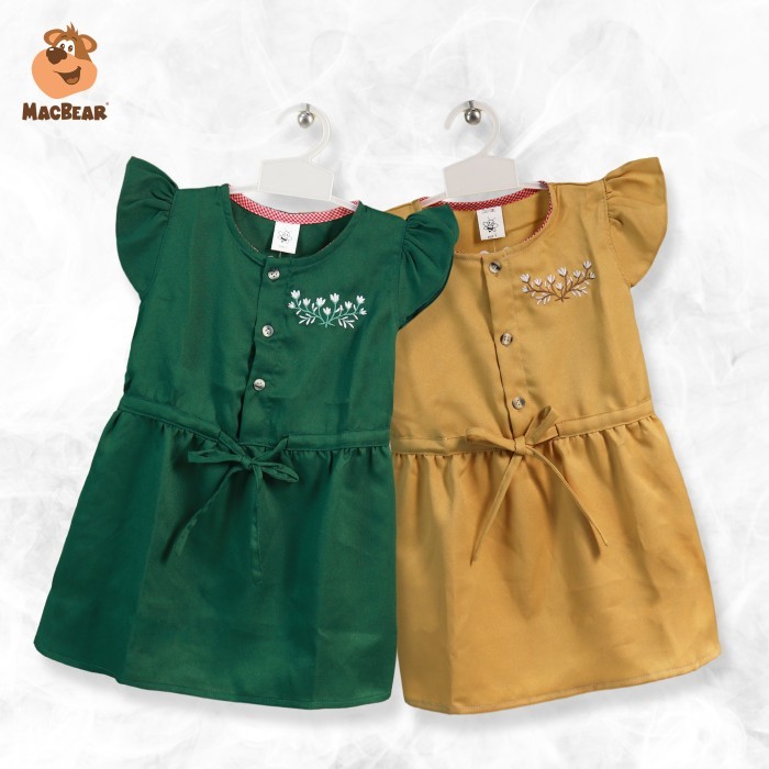 MacBee Baju Anak Perempuan Dress Anak Princess C Maliha Flowers