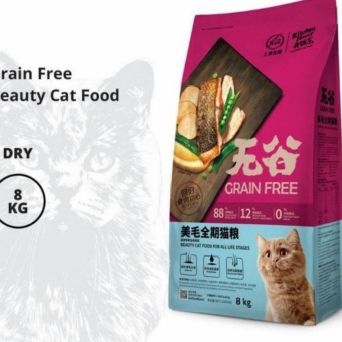 

KITCHEN FLAVOR GRAIN FREE BEAUTY CAT FOOD 8KG - GOJEK ONLY ORIGINAL