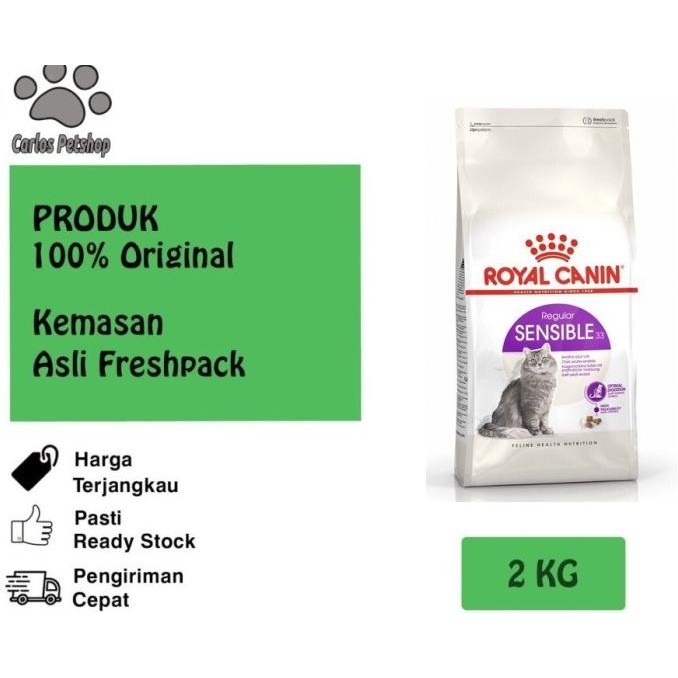 

ROYAL CANIN CAT SENSIBLE 2 KG ORIGINAL