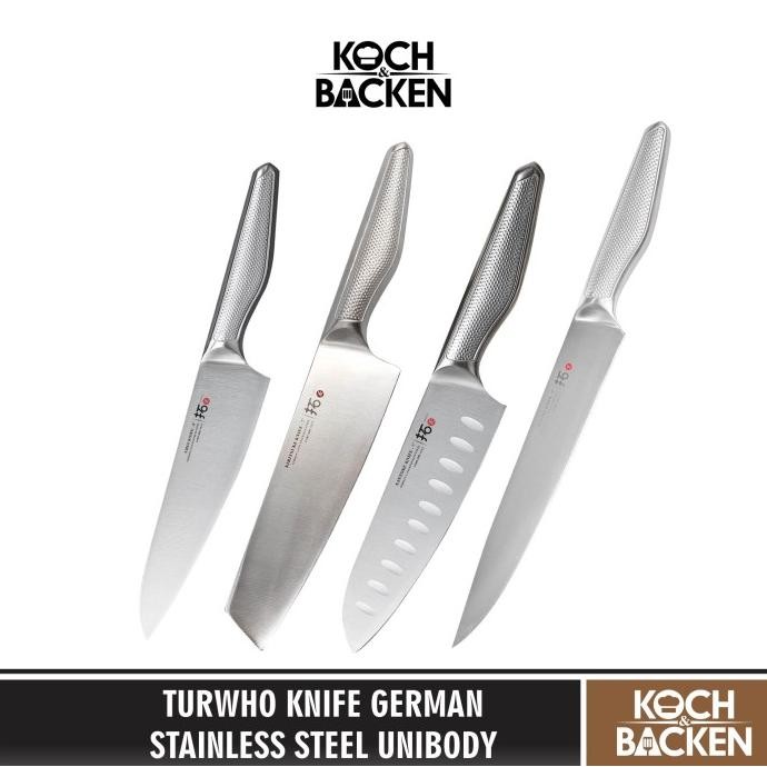 

Berkualitas TURWHO Knife German Stainless Steel Unibody Pisau Dapur Serbaguna