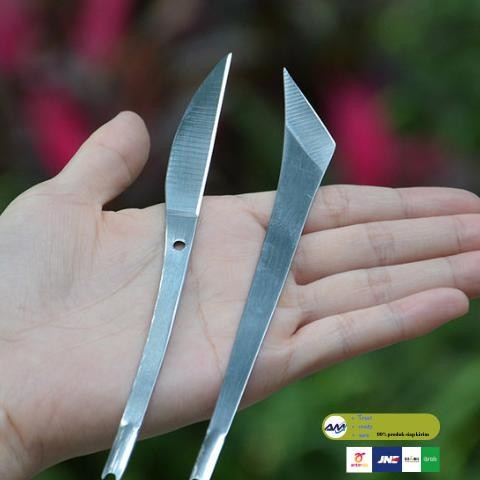 

Berkualitas Stainless steel carving knife pisau ukir sayat bonsai buah kelapa