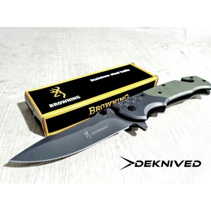 

Berkualitas Pisau Lipat Survival Browning Tactical Knife Made In USA " Deknived