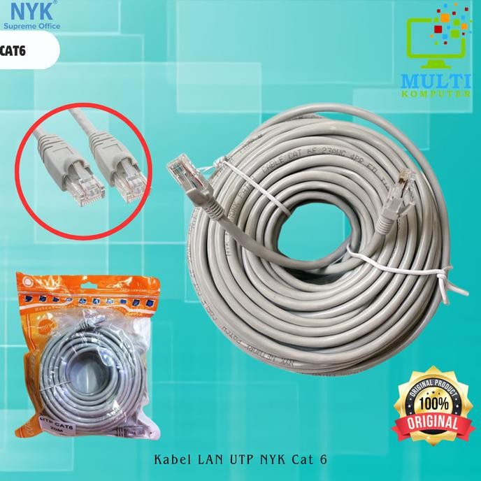 

KABEL LAN 20 METER NYK CAT 6 / UTP 20 M / LAN 20M ORIGINAL
