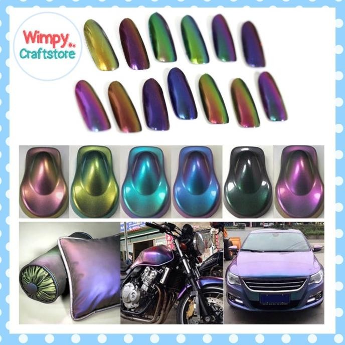 

IRIDESCENT POWDER PIGMENT CAT MOBIL KUKU METALLIC CHAMELEON POWDER ORIGINAL