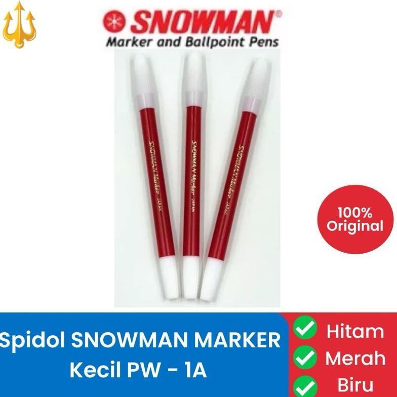 

Flash Sale Terlaris [Harga 1 Lusin] Spidol Kecil Snowman Pw-1A Hitam Biru Merah Grosir