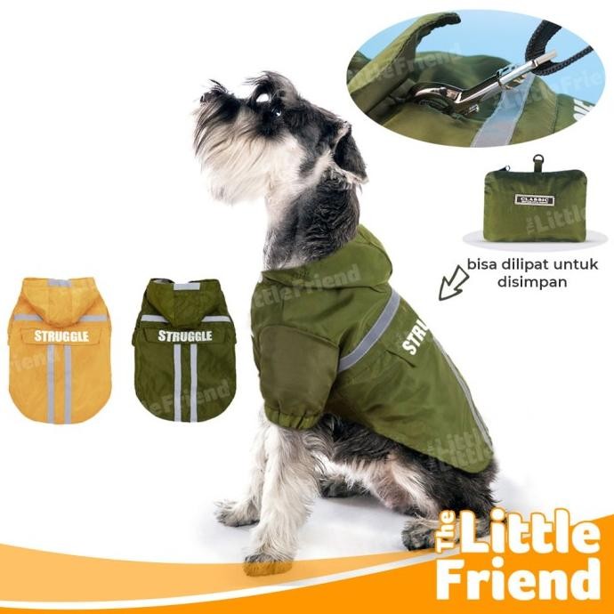 

BAJU JAS HUJAN ANJING KUCING DOG CAT RAINCOAT WATERPROOF ANTI AIR ORIGINAL