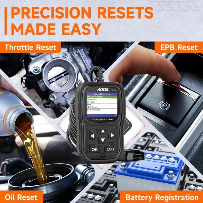 For FordANCEL FD500 OBD2 Scanner Alat Diagnostik Mobil