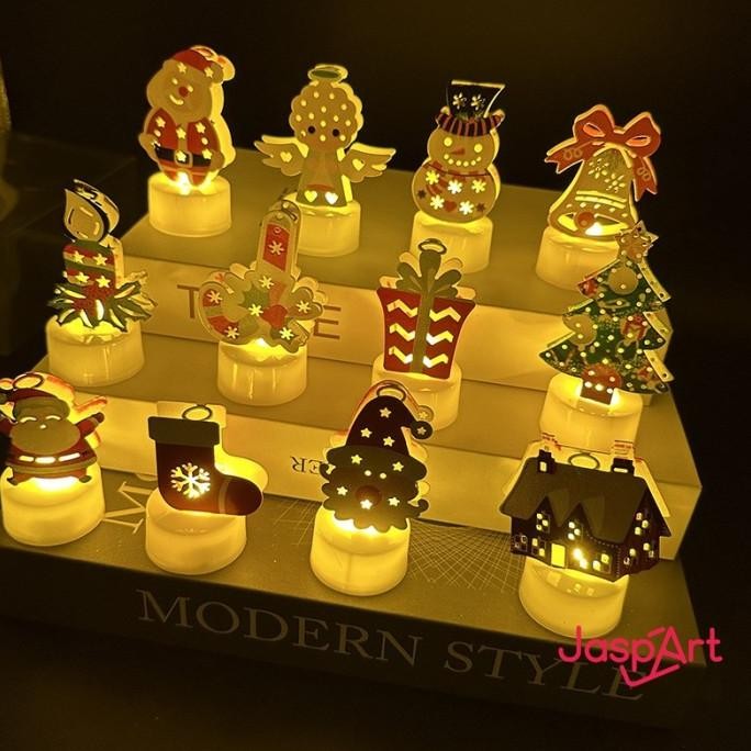 ```````] Lampu Natal LED Lilin LED Elektrik Lilin Natal Hias Electric