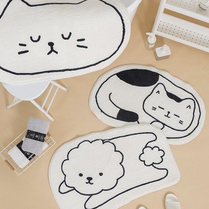

BLOU CAT FLOOR MAT BATHROOM ANTI SLIP KESET KAKI KUCING LUCU 40X60 ORIGINAL