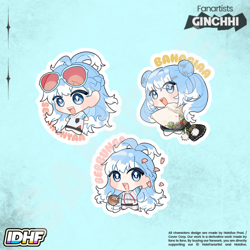 Kobo Kanaeru Sticker Pack - HoloID - Ginchhi