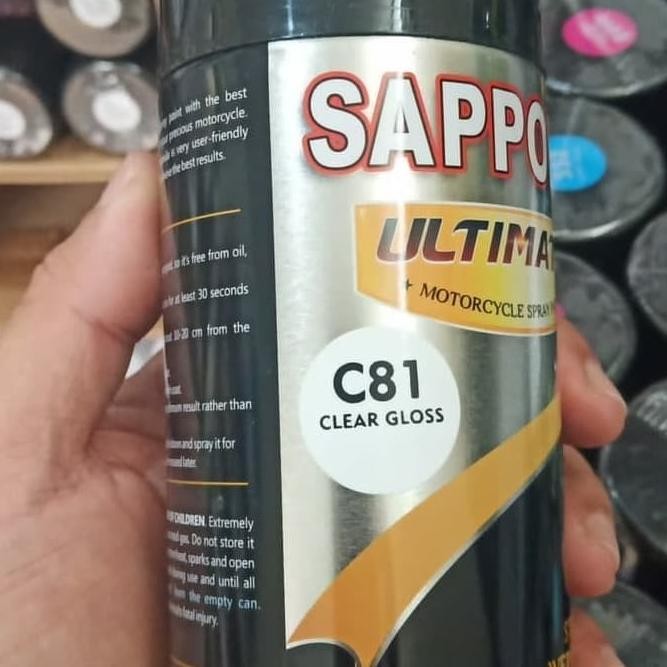 

SAPPORO CAT AEROSOL SAPPORO ULTIMATE C81 (CLEAR GLOSS) @ 400 CC CAT SP ORIGINAL