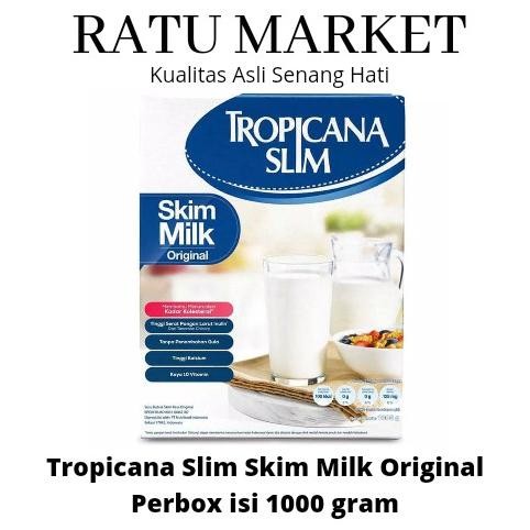 

Terlaris Tropicana Slim Susu Skim Milk Fiber Pro 1000 Gram ( Low Fat Milk ) Ready Stok