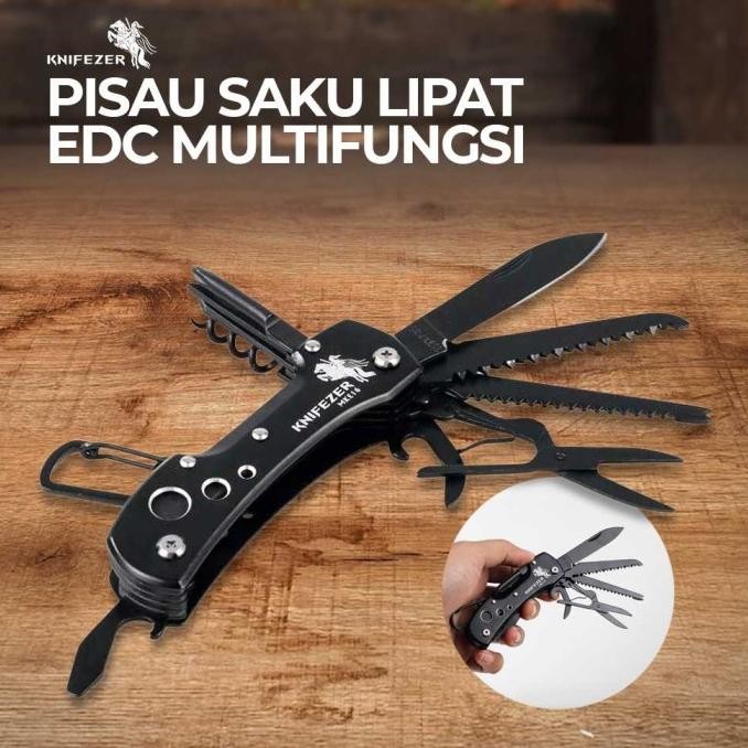 

Berkualitas Pisau Lipat Mini Pocket Knife KNIFEZER Multitools Emergency Multi Tool