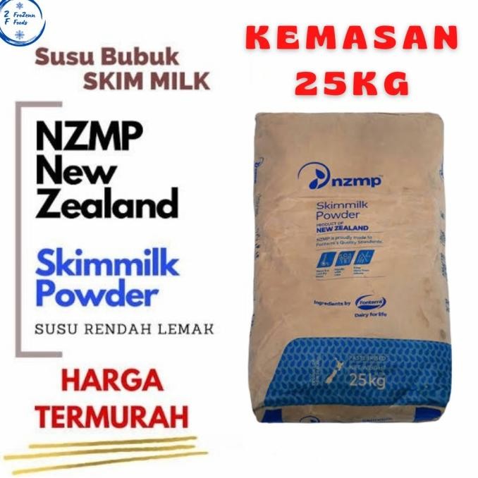 

Terlaris Susu Bubuk Skim Milk Nzmp Powder Rendah Lemak / Tanpa Lemak 25Kg Ready Stok