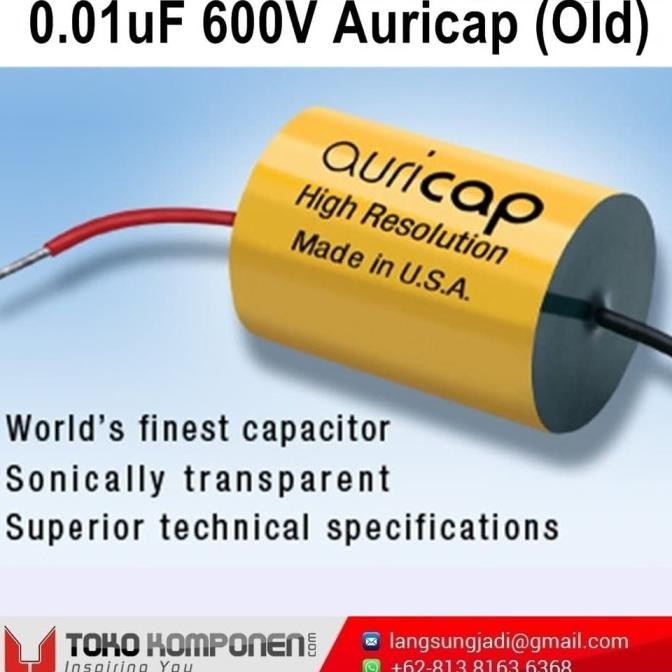 0.01Uf 600V Auricap Metalized Polypropylene Capacitor Mkp 10Nf 0,01Uf