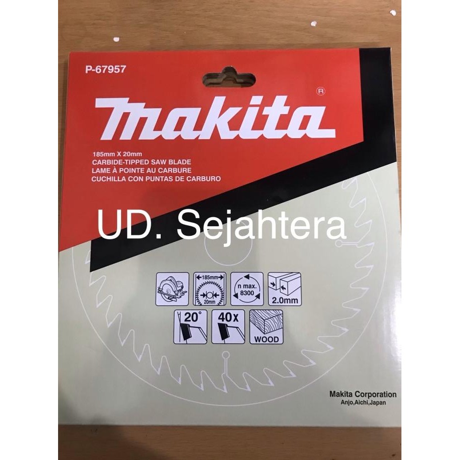 

Berkualitas Circular Saw Blade / Mata Pisau Potong Kayu MAKITA 7 x 40T